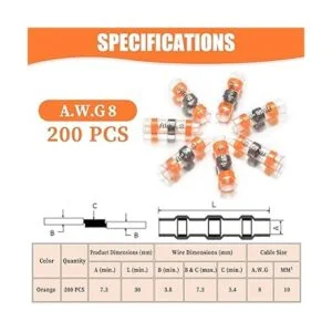 Camtek 200 conectores de alambre de sellado de soldadura_3