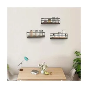 CRUGLA Juego de 3 estantes flotantes para montar en la_5