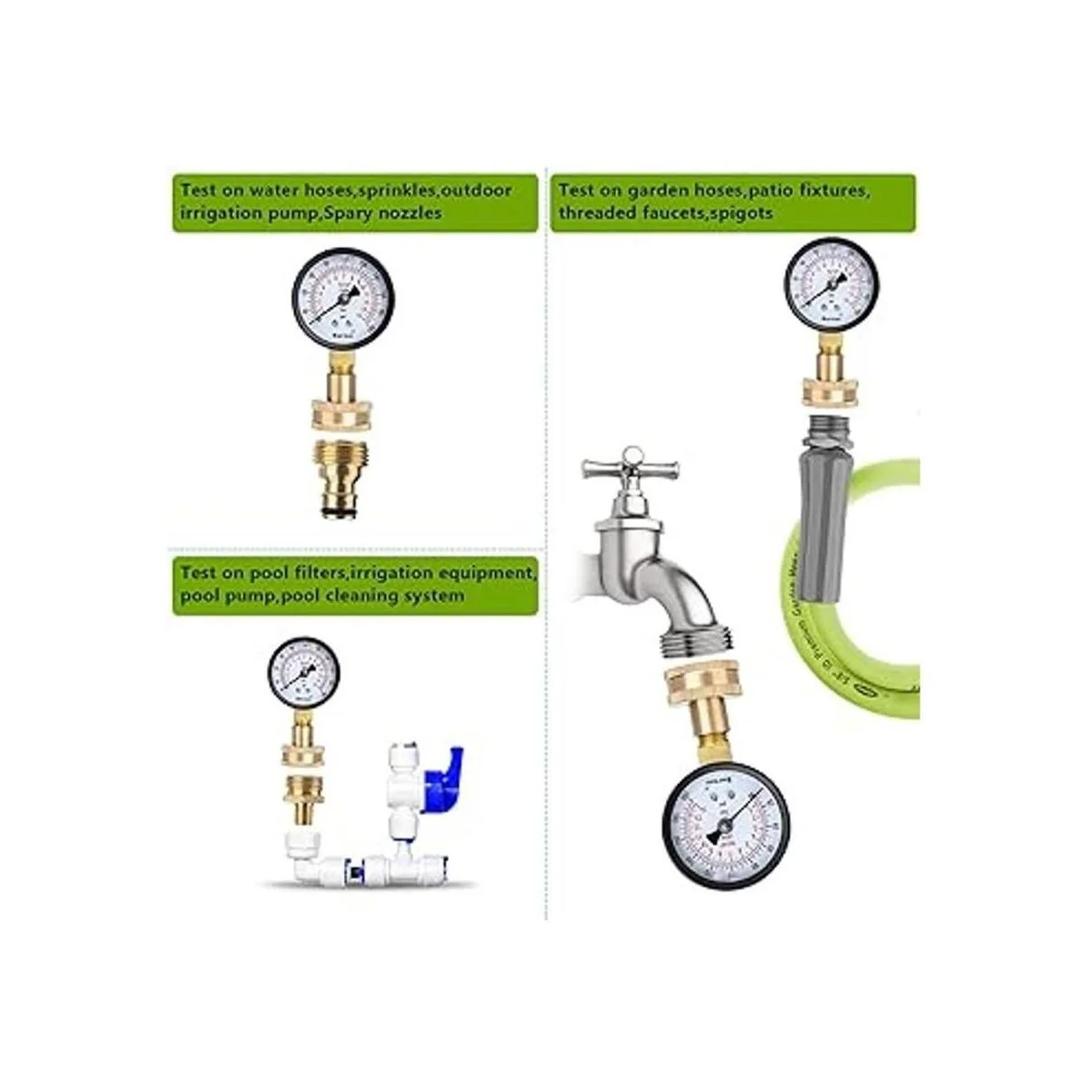 Kit de medidor de presión de agua medidor universal de_6