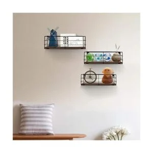 CRUGLA Juego de 3 estantes flotantes para montar en la_2