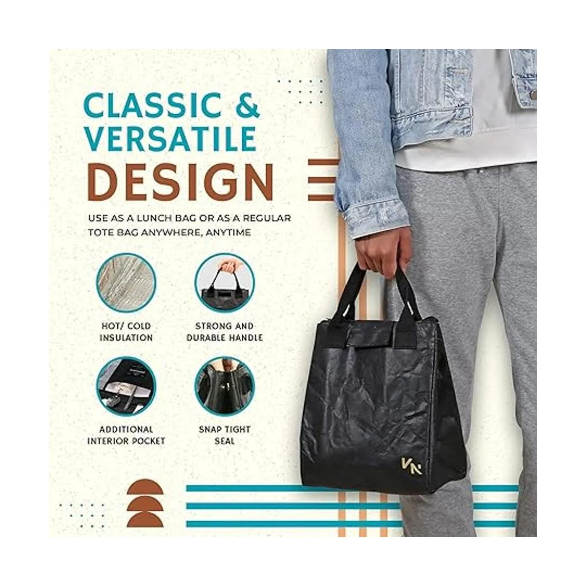 VonNova Tyvek Lonchera térmica estética ligera y_5