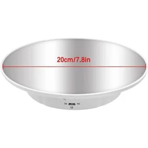 Soporte de exhibición giratorio motorizado carga de 7.87_5