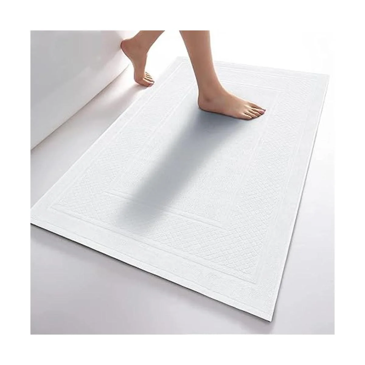 Avalon Tapetes de baño de algodón altamente absorbentes_3