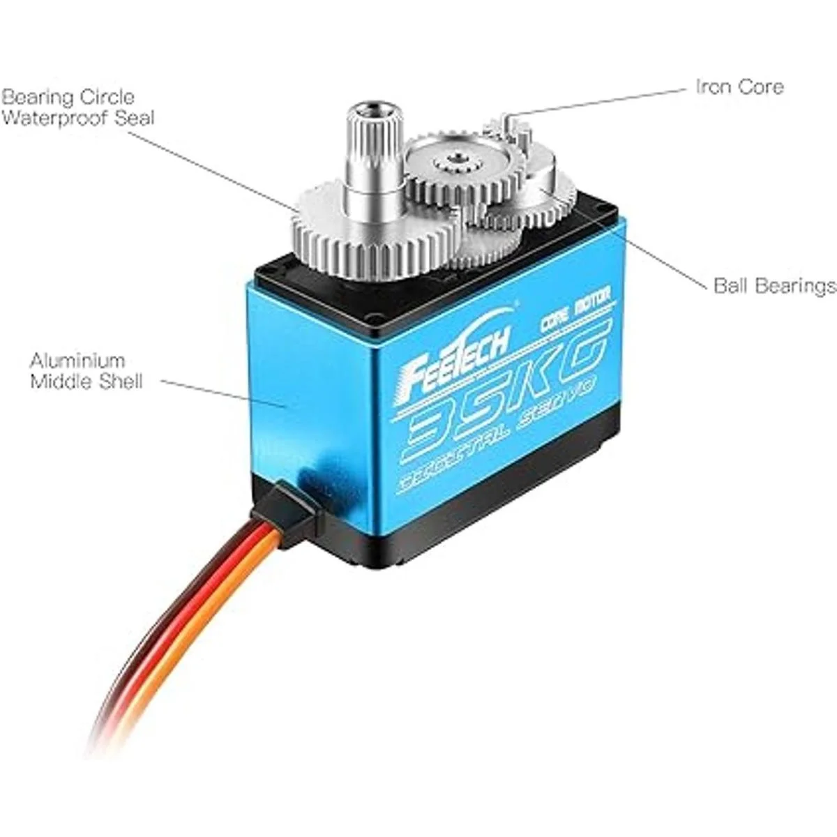 FEETECH Servo motor de 77.2 lbs 7.4 V de alto voltaje_3