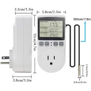 KETOTEK Enchufe de salida de termostato digital para_7