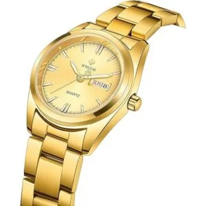 Reloj de pulsera de acero inoxidable plateado para mujer_2