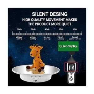 Soporte de exhibición giratorio motorizado carga de 7.87_4