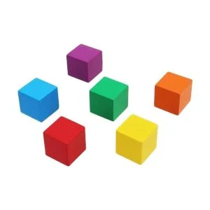 KWANJING 150 cubos de madera de colores de 1 pulgada_4