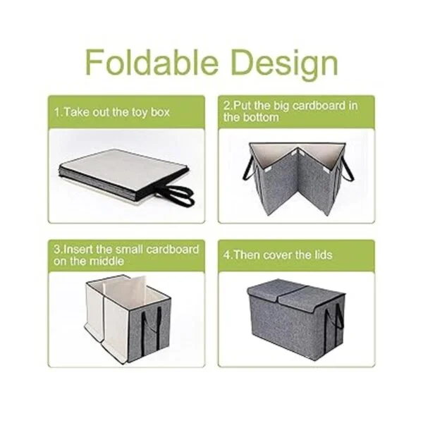 Caja de juguetes grande para niños organizador de_5