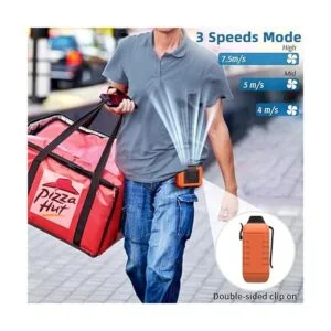 SLENPET Ventilador portátil con clip de cintura de 6000_3