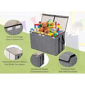 Caja de juguetes grande para niños organizador de_3
