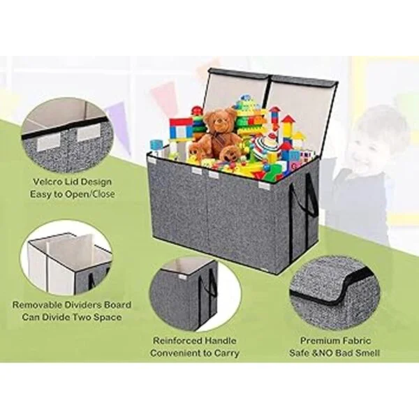 Caja de juguetes grande para niños organizador de_3