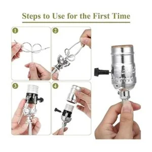 Juego de 2 juegos de acabado plateado para hacer una_4