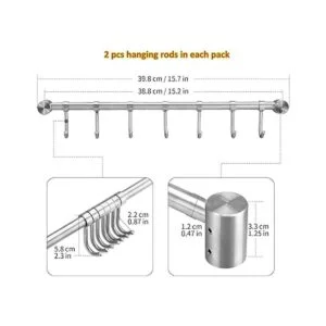 WSTECHCO Varillas para colgar ollas 2 unidades 16_2
