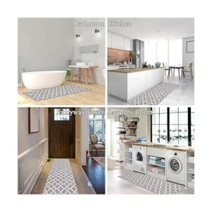 UArtlines Alfombra marroquí de enrejado para pasillo 2 x_6