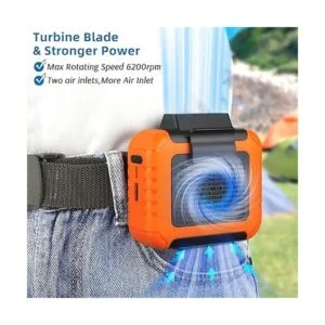 SLENPET Ventilador portátil con clip de cintura de 6000_5