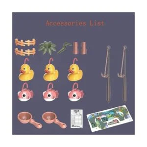 Juego de mesa de pesca de circulación de agua Lovyan con 3_3