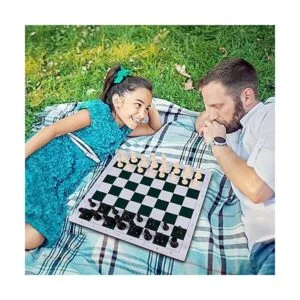 Juegoal Juego de ajedrez portátil de 20 pulgadas juegos_4