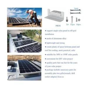 CMYYANGLIN Soportes de montaje de panel solar en Z con_5