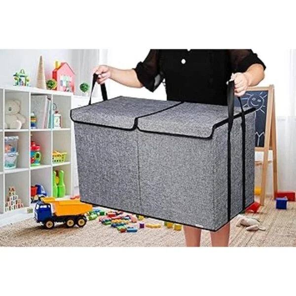 Caja de juguetes grande para niños organizador de_6