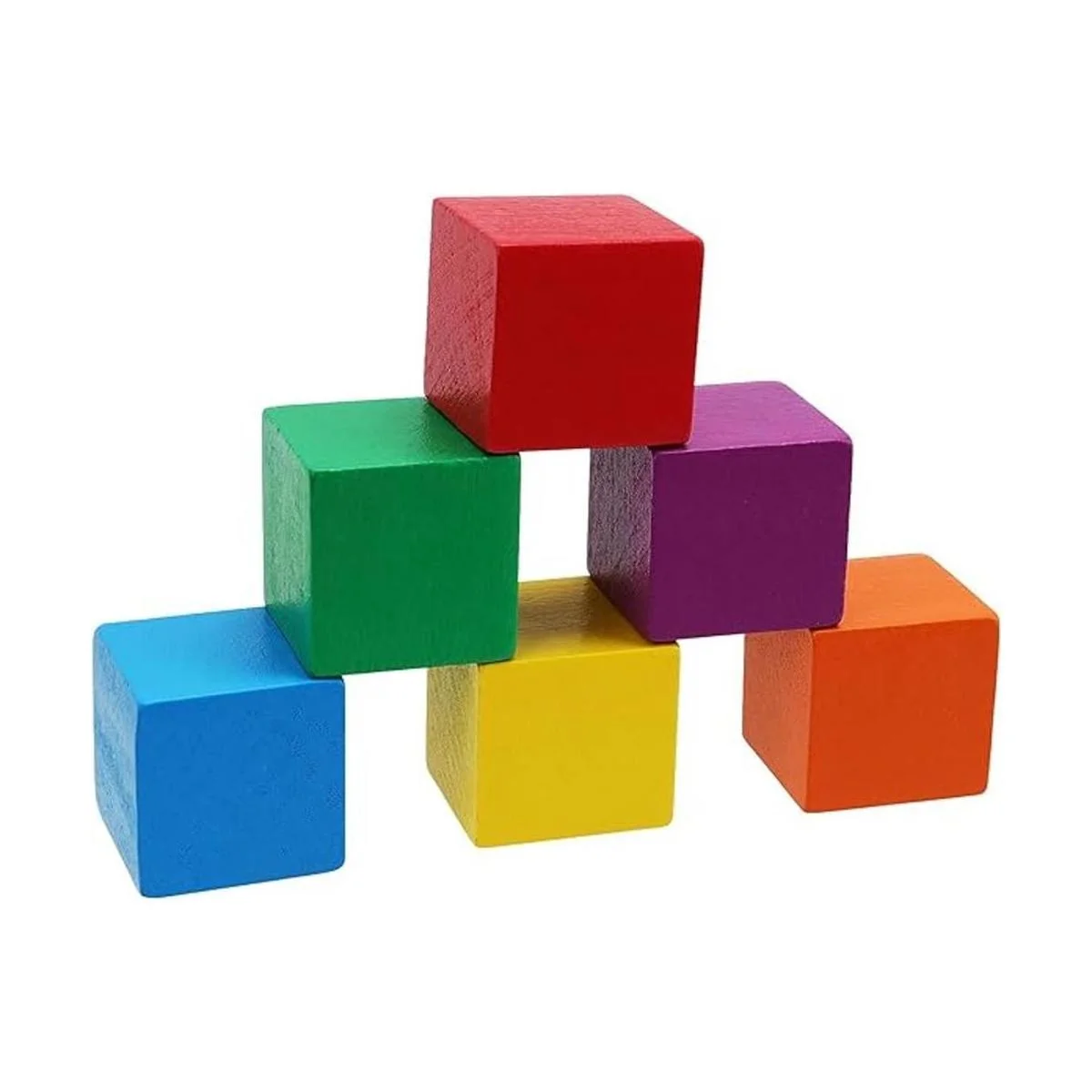 KWANJING 150 cubos de madera de colores de 1 pulgada_3