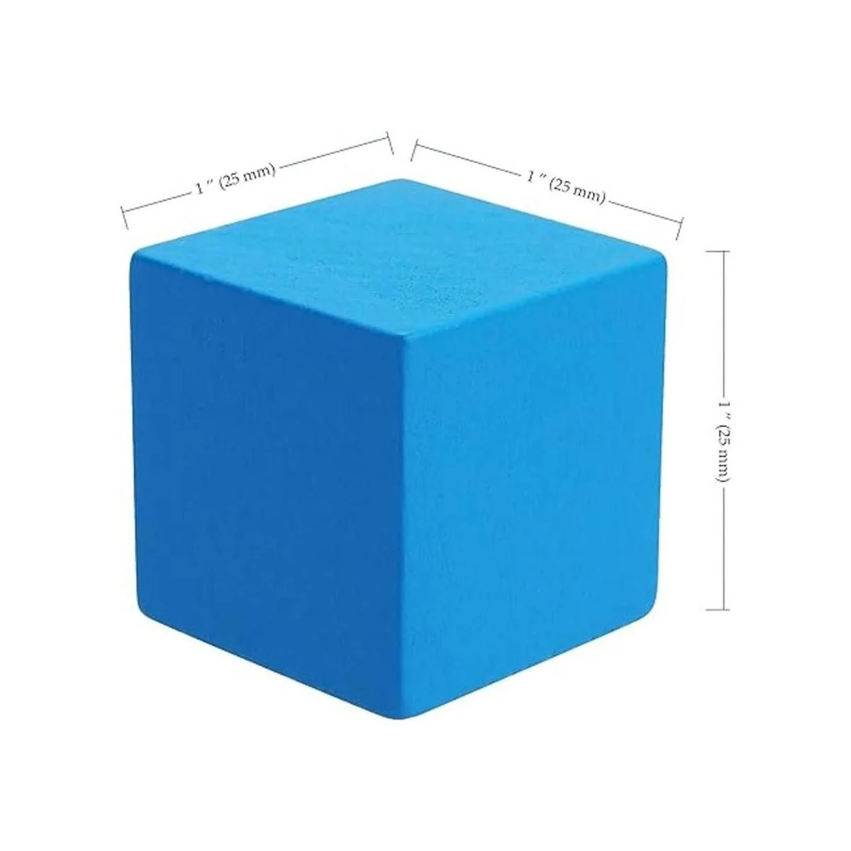 KWANJING 150 cubos de madera de colores de 1 pulgada_2