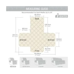 TAOCOCO Funda antideslizante para silla reclinable con_3