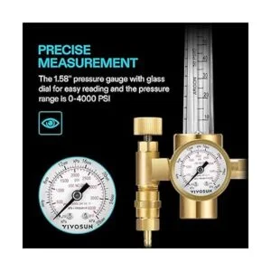 VIVOSUN Sistema de emisor regulador de ArgonCO2 con 50_4
