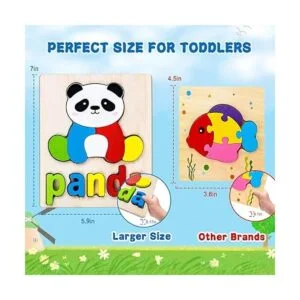 Rompecabezas de madera para niños pequeños 1 2 3 4_2