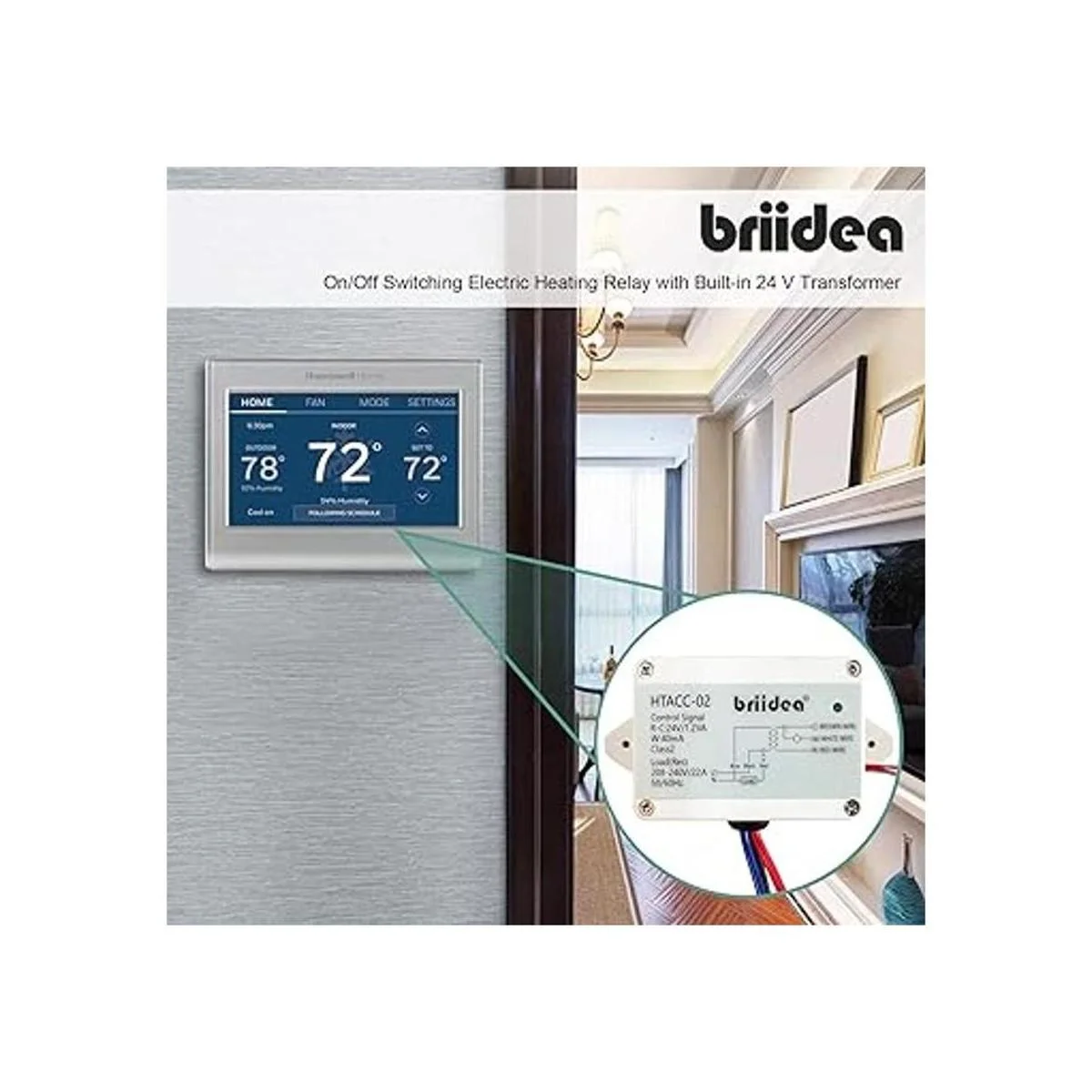 Relé de 220 V 240 V Briidea Interruptor de_6