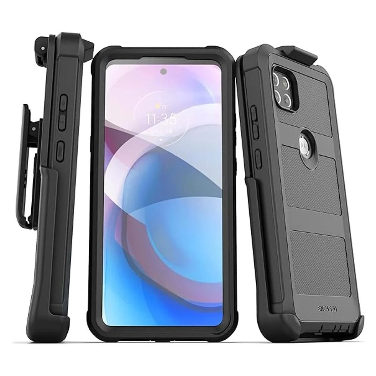 Encased Funda de cinturón para Motorola One 5G ACE con_1