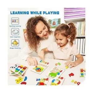 Rompecabezas de madera para niños pequeños 1 2 3 4_3