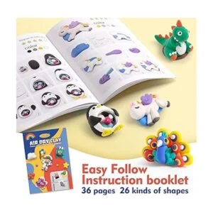 Drama Planet Kit de arcilla seca al aire para niños crea_5