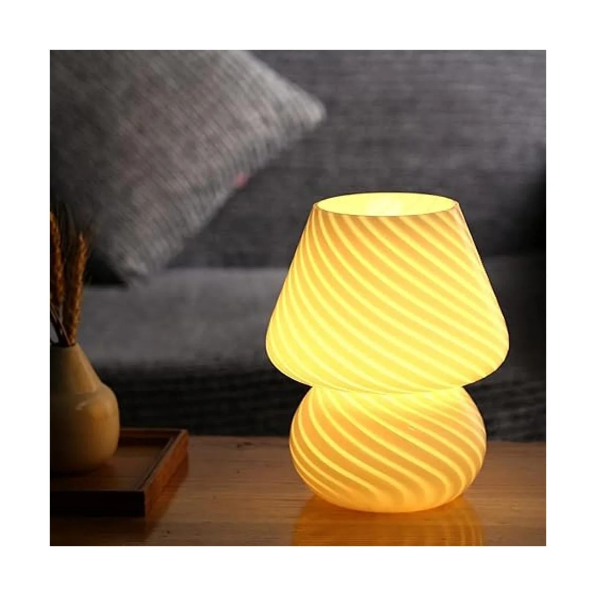 Lámpara de hongo lámparas de noche de cristal_4