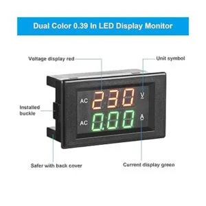 Medidor de voltaje de CA de 500 V 200 A voltímetro de_2