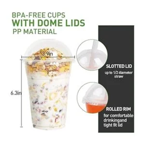 Paquete de 100 tazas de plástico transparente de 16 onzas_3