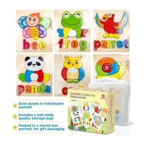 Rompecabezas de madera para niños pequeños 1 2 3 4_5