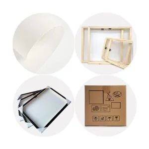 Visual Art Decor Glam Cuadro de moda turquesa azul y_6