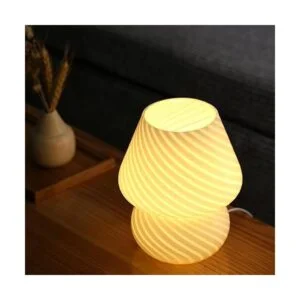 Lámpara de hongo lámparas de noche de cristal_5