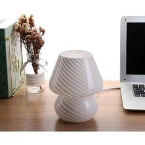 Lámpara de hongo lámparas de noche de cristal_3