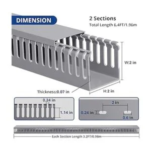ZhiYo Gestión de cables para rack de servidor de 2 x 2_2