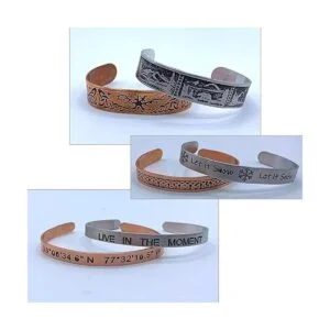 Kit de estampado de metal para pulsera en blanco de_7