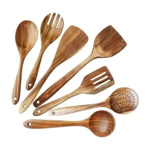 ADLORYEA Cucharas de madera para cocinar juego de_1