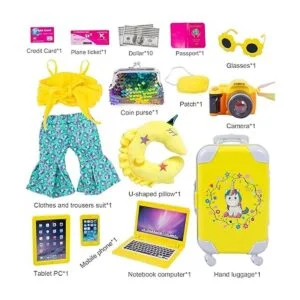 ebuddy Ropa y accesorios para muñecas de 18 pulgadas con_2