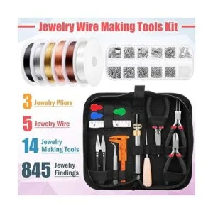 Thrilez Kit de suministros para hacer joyas con alambre de_2