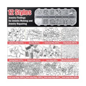 Thrilez Kit de suministros para hacer joyas con alambre de_5