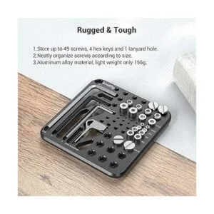 SmallRig 20 tornillos y placa de almacenamiento de llaves_4