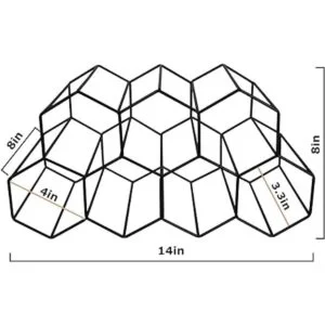 Estante de vino para encimera soporte para botella de_4