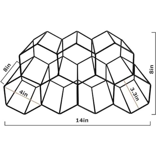 Estante de vino para encimera soporte para botella de_4