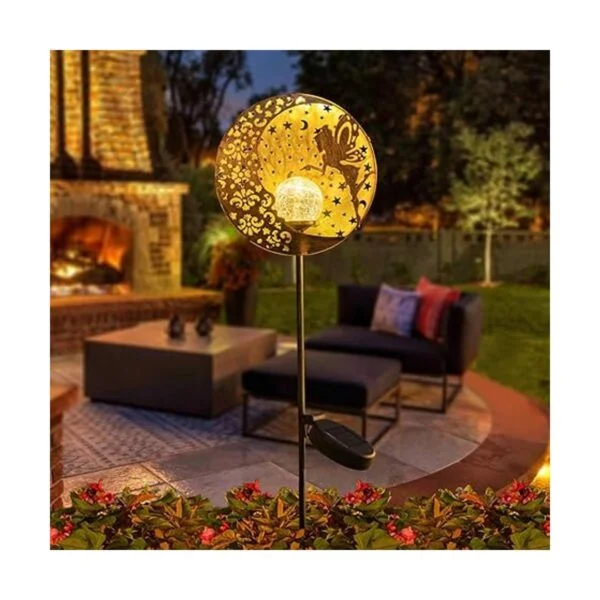 Tryme Luces solares de jardín hadas lunas estrellas_3